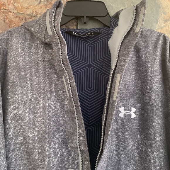 New Under Amour Men’s Camo Gray Primaloft Storm Jacket Size L - Picture 5 of 10
